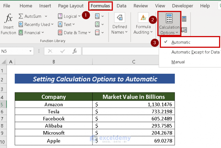 10000 Excel Formulas Not Updating Unless Double Click 580136 Can T