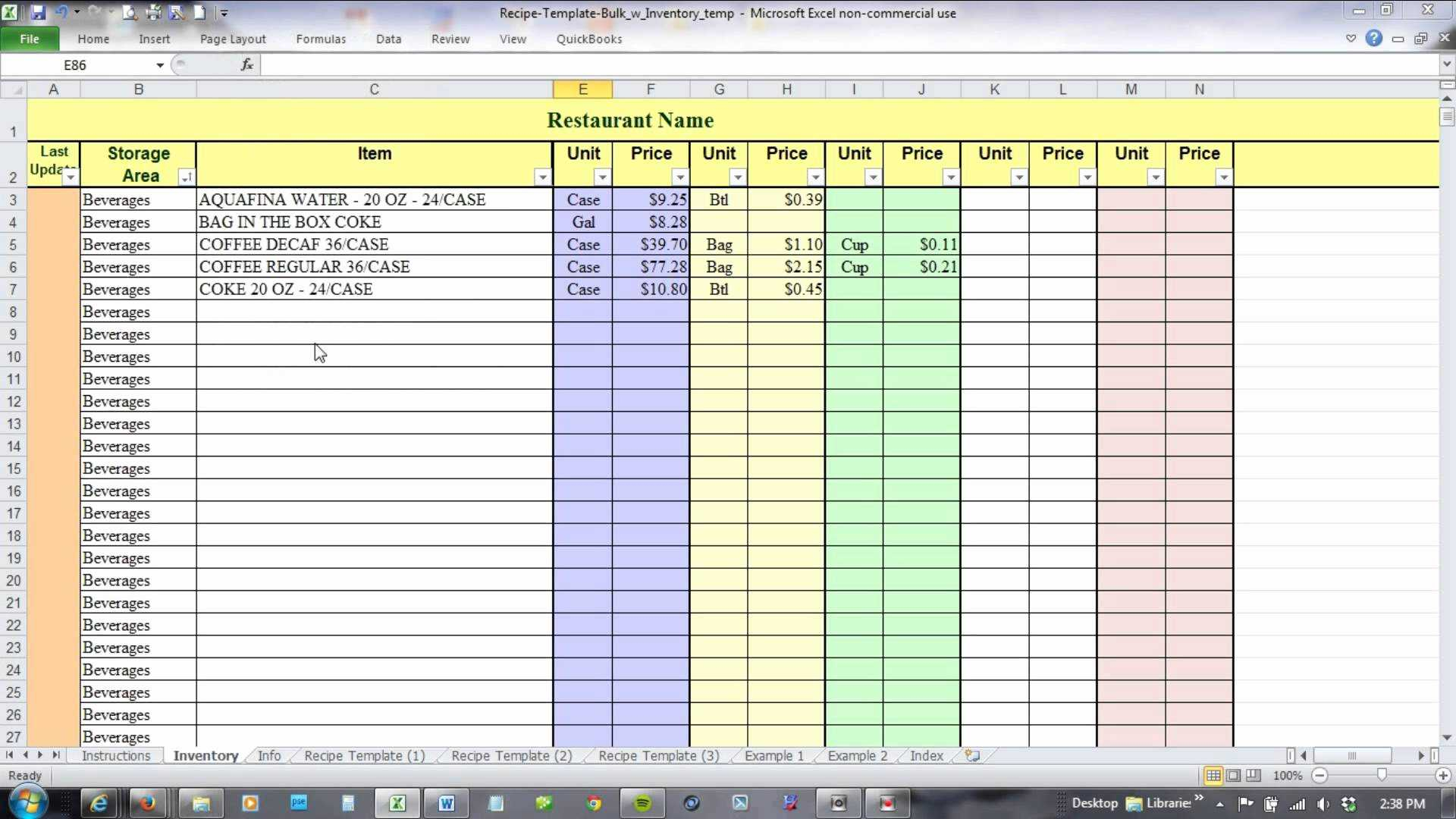 12 Free Excel Inventory Management Template Doctemplates