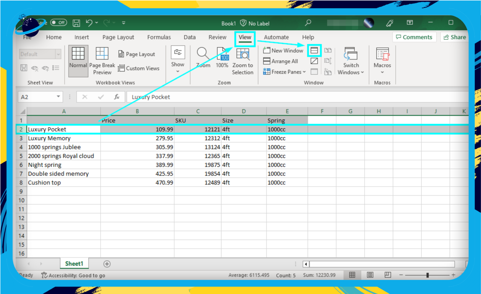 2 Quick Ways To Freeze More Than One Row In Excel Business Tech Planet