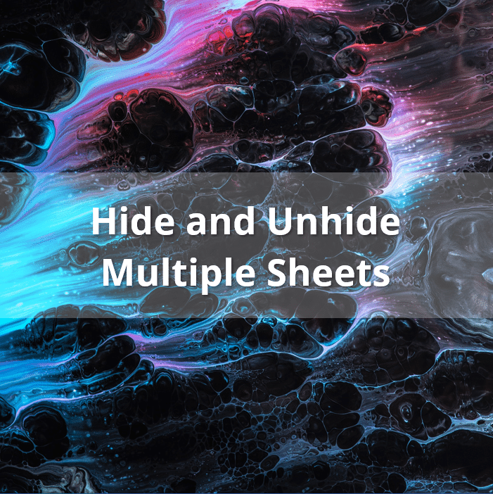 3 Methods To Hide Or Unhide One Or Multiple Sheets In Excel 2016 2007