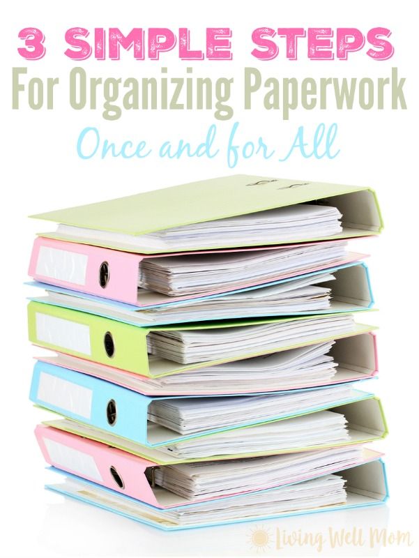 3 Simple Steps For Organizing Paperwork Once For All Living Well