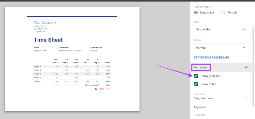 3 Ways To Add Or Remove Gridlines In Google Sheets Guiding Tech