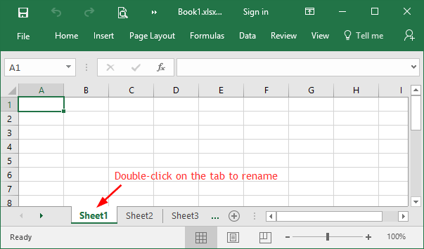 4 Options To Rename One Or Multiple Worksheet Tabs In Excel Password