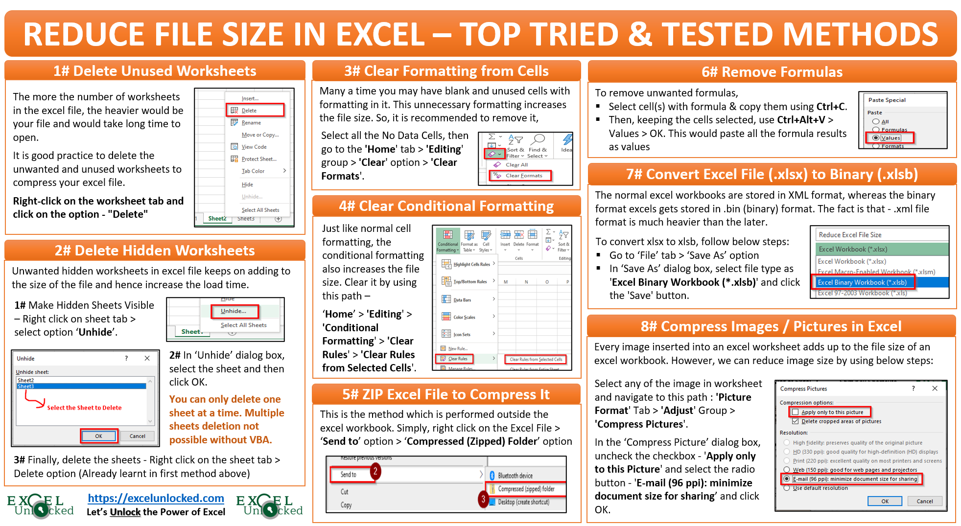 5 Easy Ways To Reduce Your Excel File Size Reduce Excel File Size