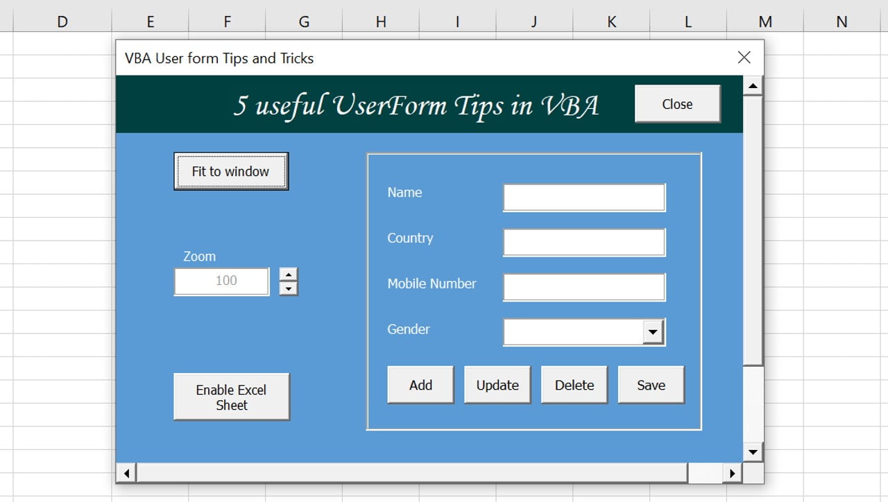 5 Vba Userform Super Tips Pk An Excel Expert