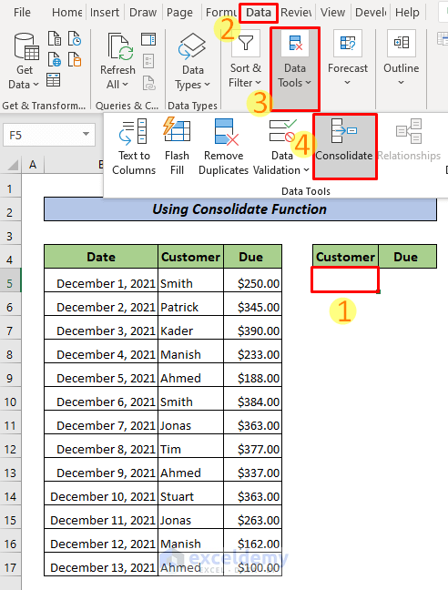 5 Ways To Consolidate Excel Sheets Quickly Excel Tutorials Templates Amp Tools