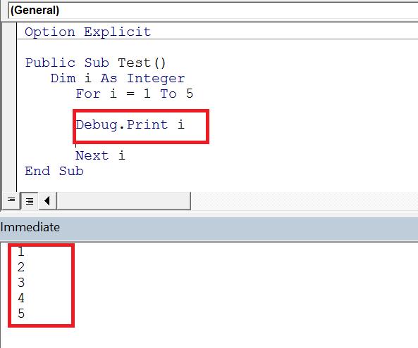 5 Ways To Use The Vba Immediate Window In Excel