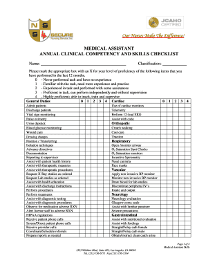 9 Medical Assistant Checklist Templates Pdf Free Premium Templates