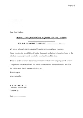 A 5 Documents Request Letter Doc