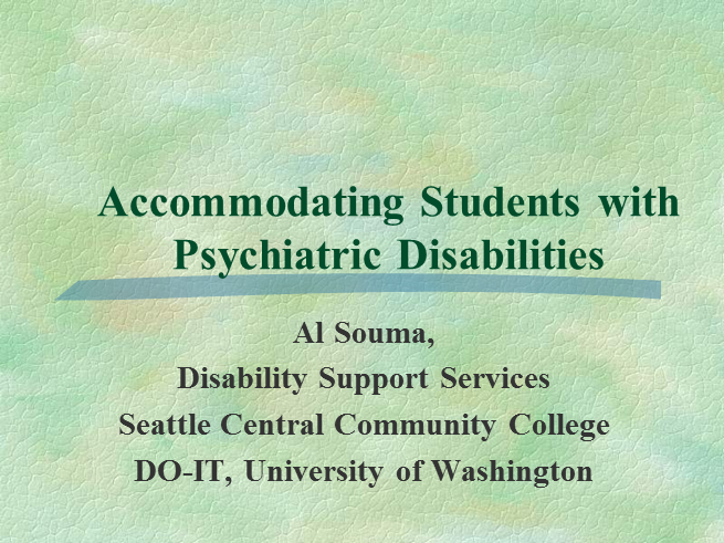 Accommodating Students With Disabilities School Society Research