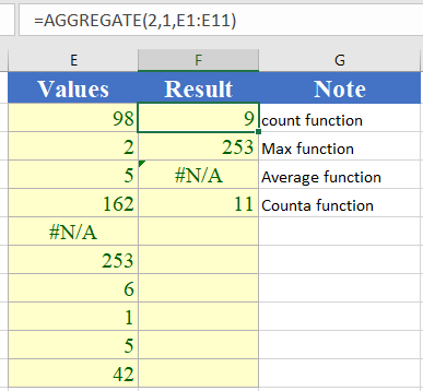 Aggregate Excel Function How To Use Step By Step