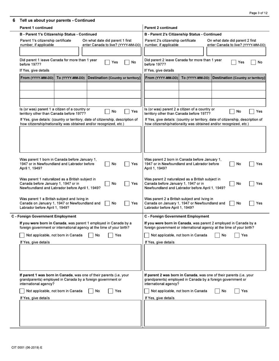 Application For A Citizenship Certificate For Adults And Minors Proof