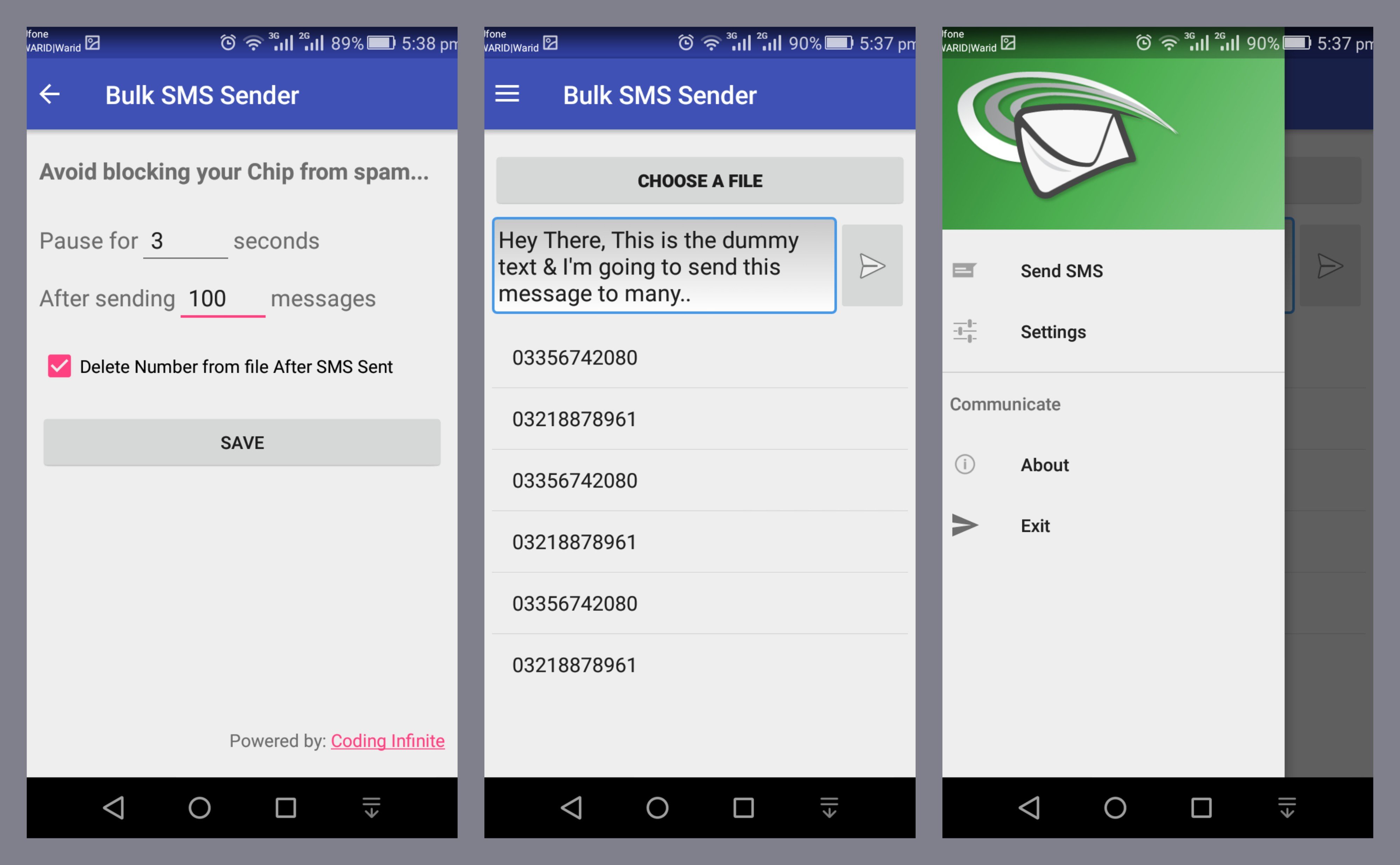 Bulk Sms Sender Excel Text Apk Android App Free Download