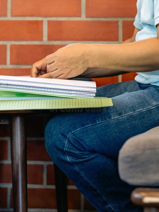 Businessman Hands Searching Unfinished Documents Stacks Of Paper Files