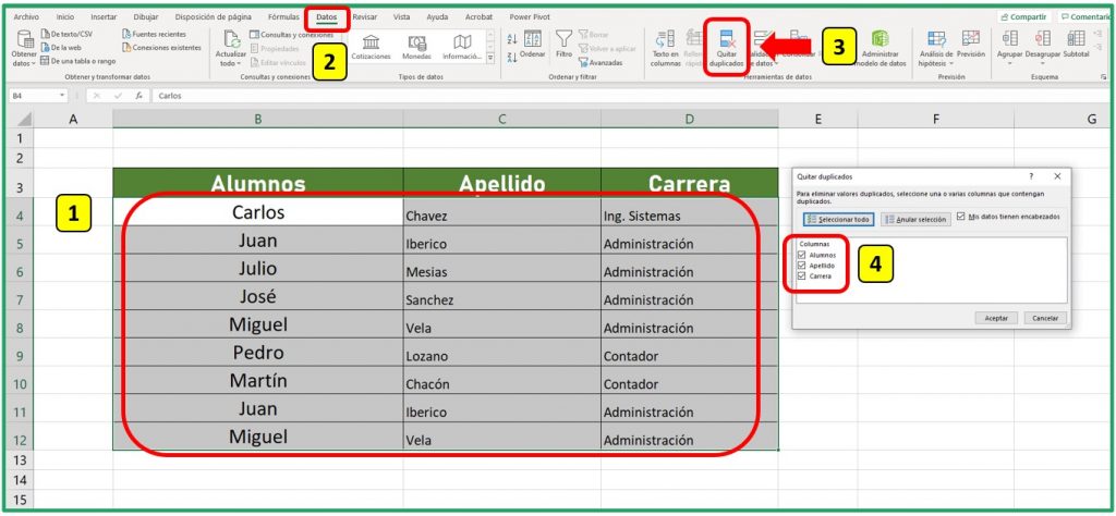 C Mo Encontrar Elementos Duplicados En Excel