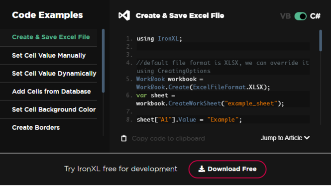 C Officeopenxml Create Excel File