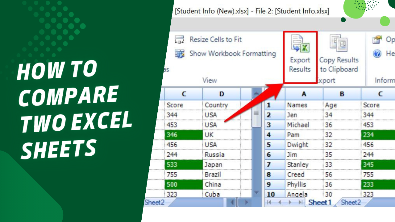 Comparing Two Excel Sheets: Discover the Easy Methods