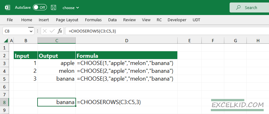 Choose Function Excel Function Guide Excelkid