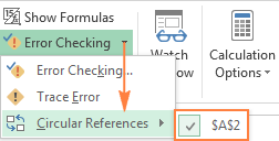 Circular Reference In Excel How To Find Enable Use Or Remove