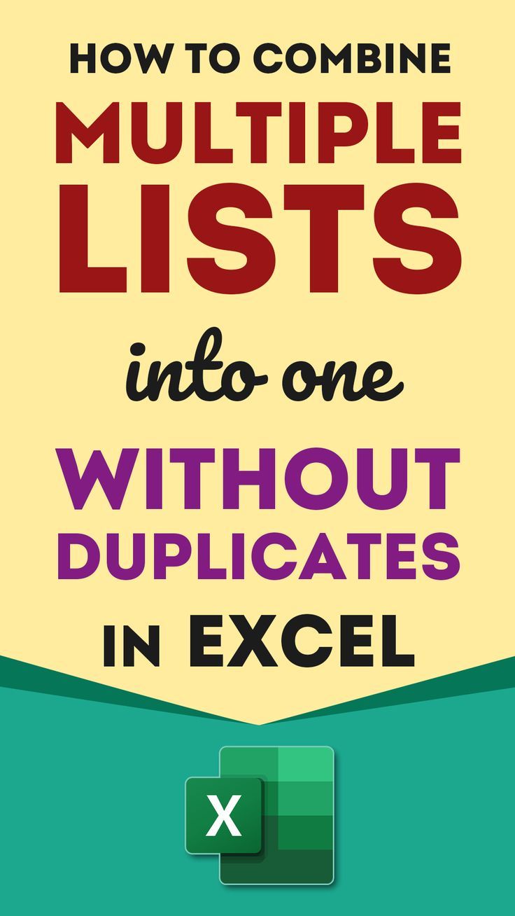 Combine Multiple Lists Into One Without Duplicates In Excel Microsoft