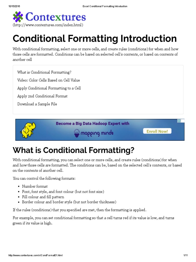 Conditional Formatting In Excel Instructions Teachucomp Inc