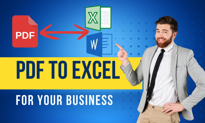 Convert Pdf To Excel And Excel To Pdf By Alfredpw Fiverr