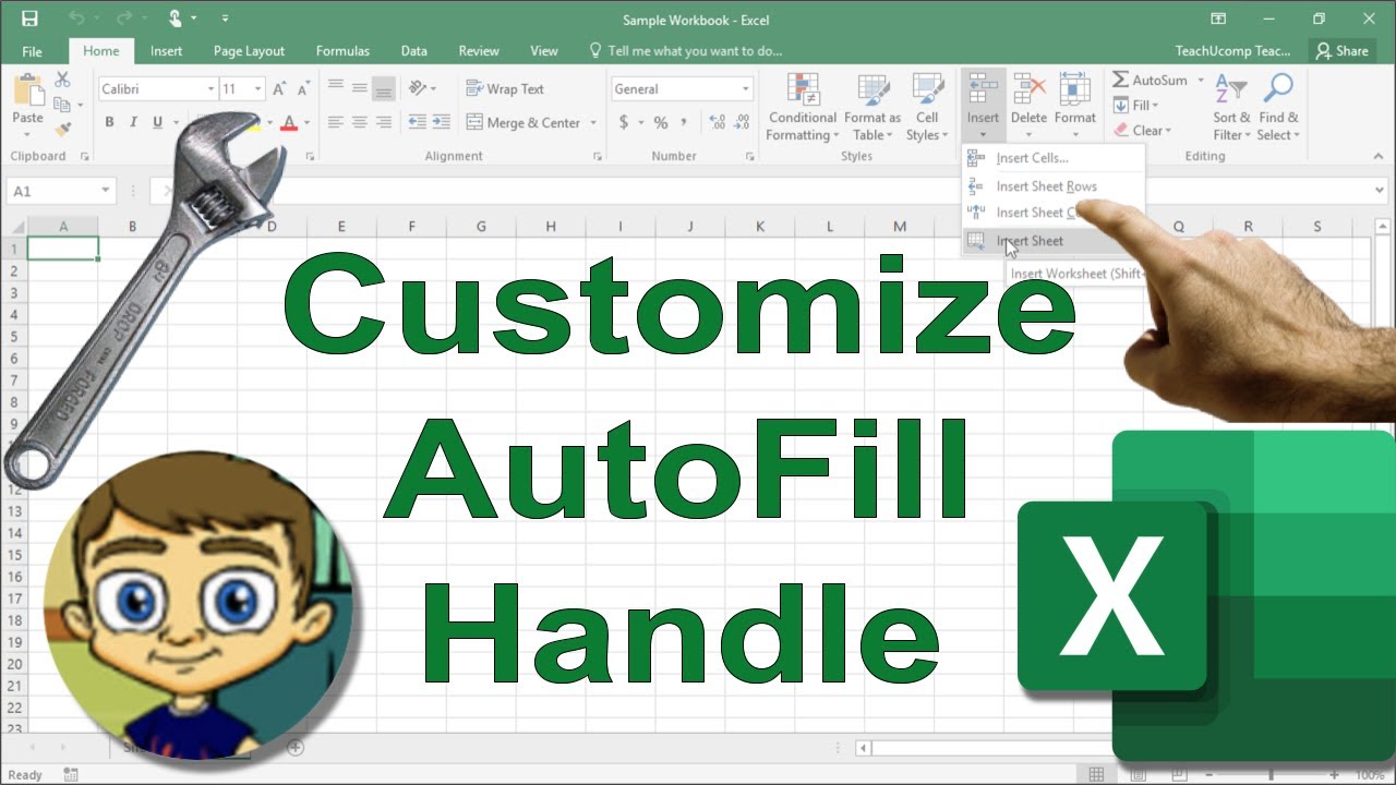 Copy Format With Auto Fill Handle In Excel Youtube