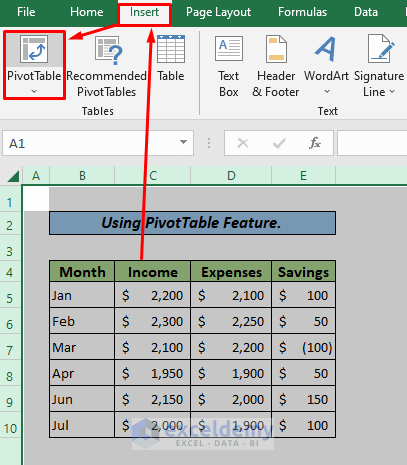 Create A Report In Excel As A Table With Easy Steps Exceldemy