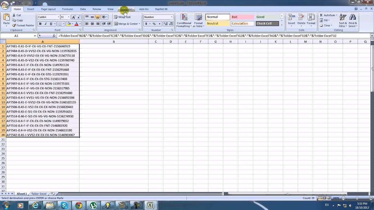 Create Folder In Excel Youtube