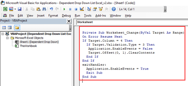 Creating A Dependent Drop Down List In Excel Step By Step Tutorial