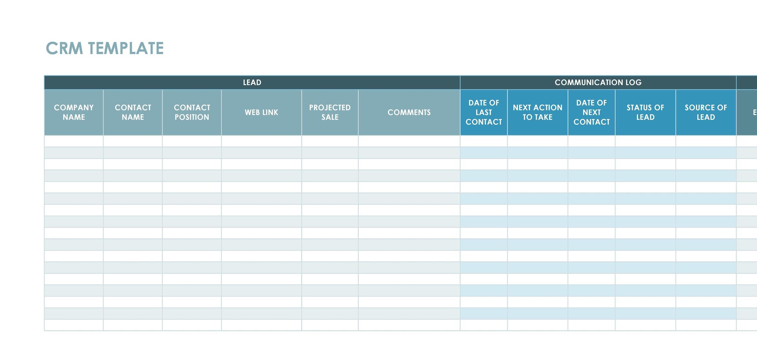 Crm Excel Template Client Tracker Spreadsheet Customer Relationship Management Database Lead