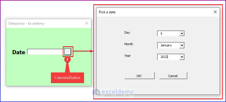 Datepicker Excel