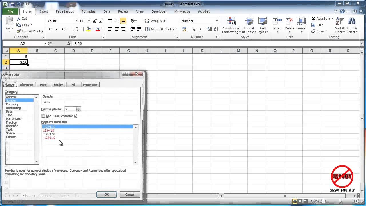 Decimal Places How To Round Numbers In Excel Youtube