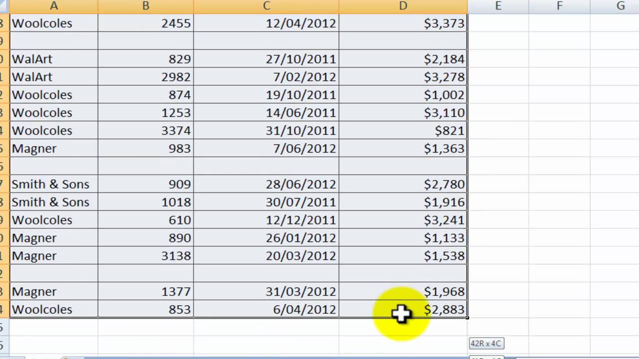 Delete Extra Empty Or Blank Pages From A Worksheet In Excel Youtube