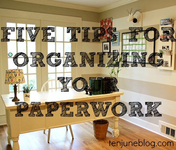 Desk Organization Tips Organizing Paperwork Household Organization