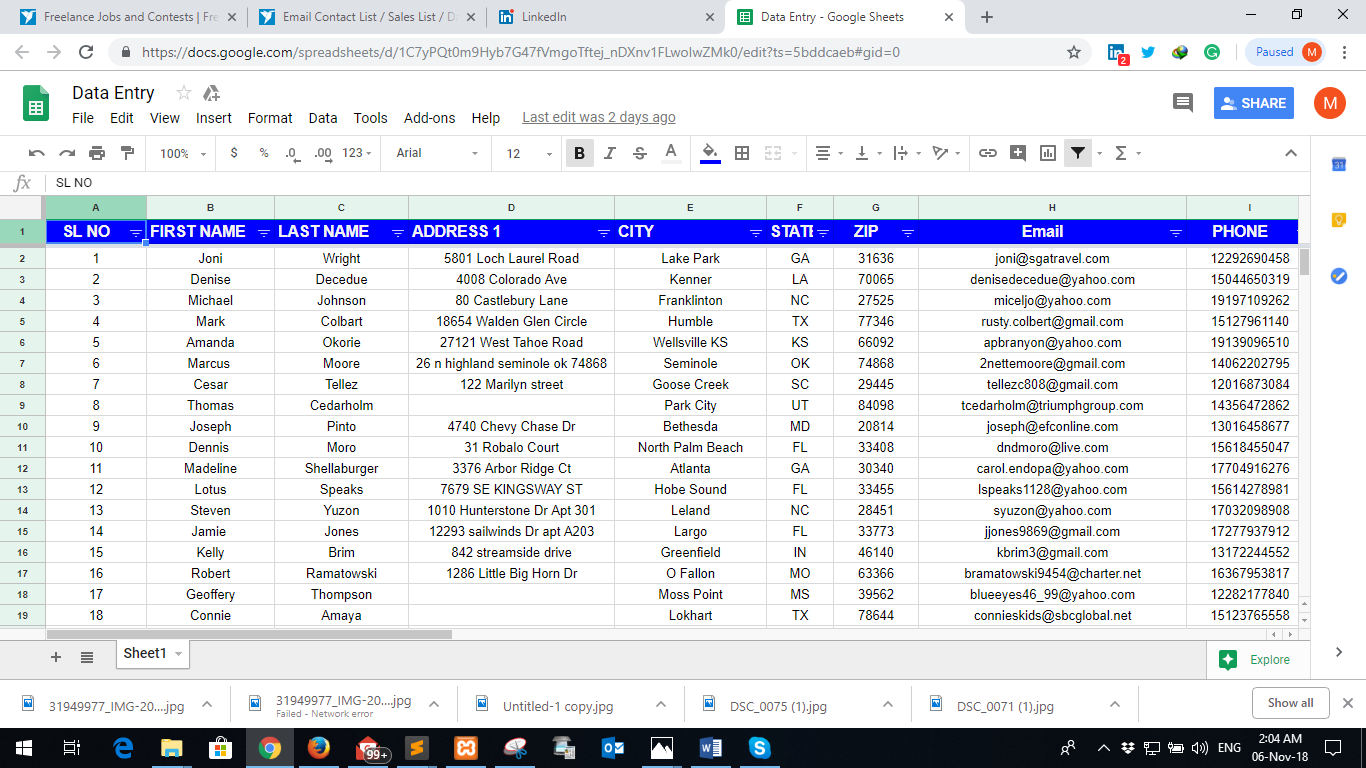 Do Make Excel Spreadsheet Google Sheet Data Entry And Copy Paste In