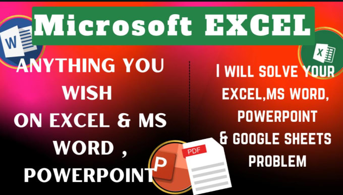 Do Whatever You Need In Excel And Fix You Formula And Macros By Mr Sam24 Fiverr