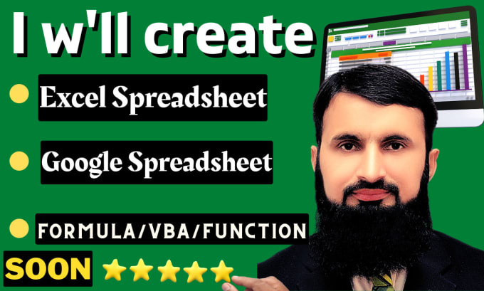 Do Your Ms Excel Spreadsheet Google Spreadsheet Vba Formulas And Many More By Mub786m Fiverr