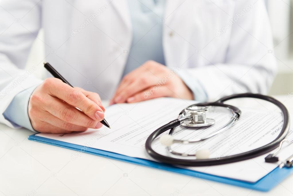 Doctor Paperwork Stock Photo Image Of Bill Examination 53697370