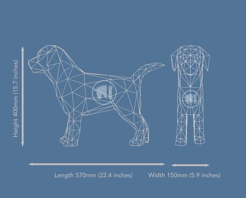 Dog Papercraft Template Easy