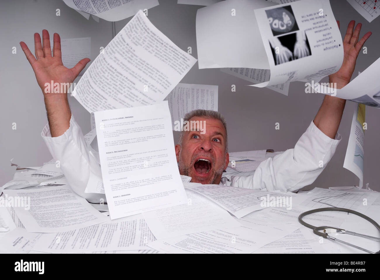 Drowning In Paperwork Hi Res Stock Photography And Images Alamy