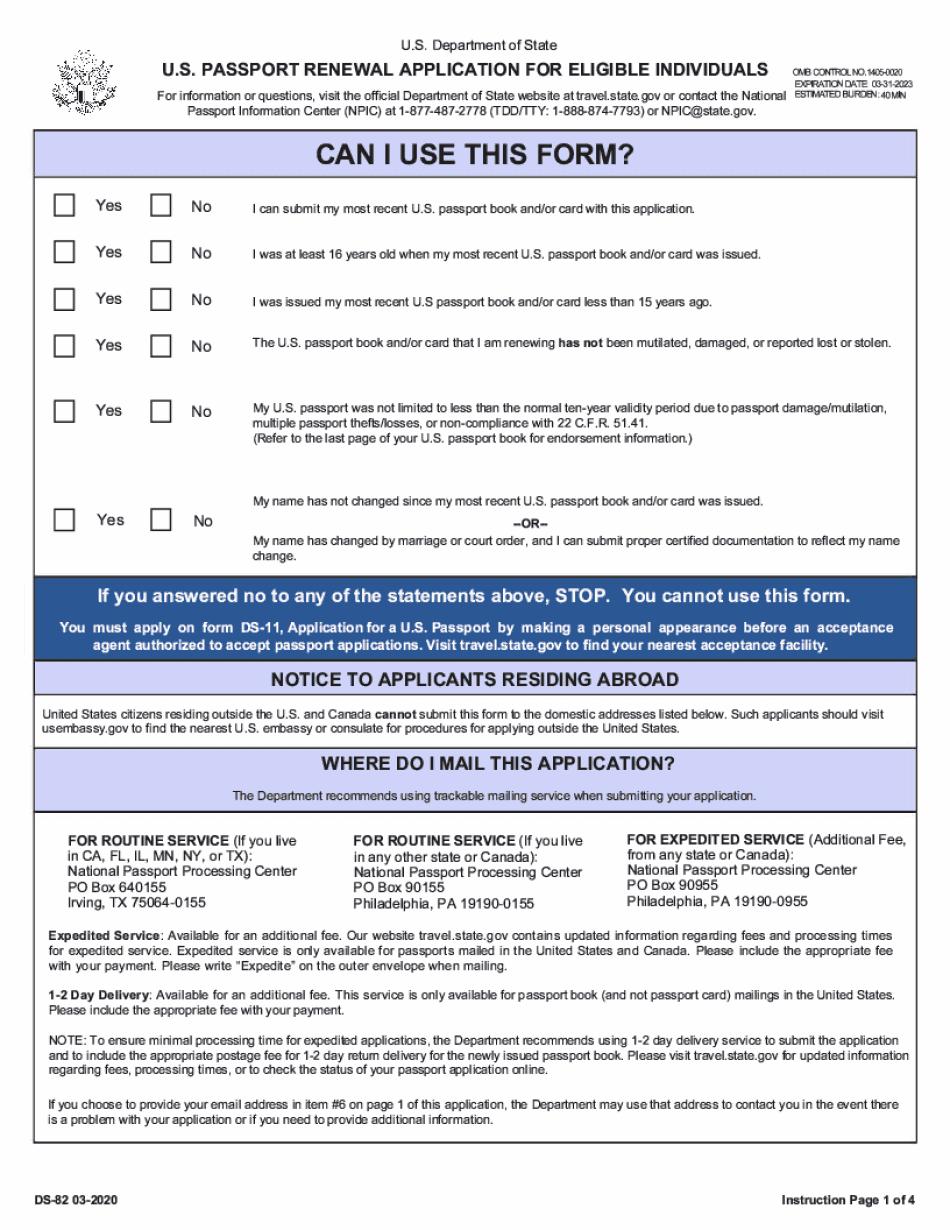 Ds 82 Passport Form Your Ultimate Guide To Filling It Out