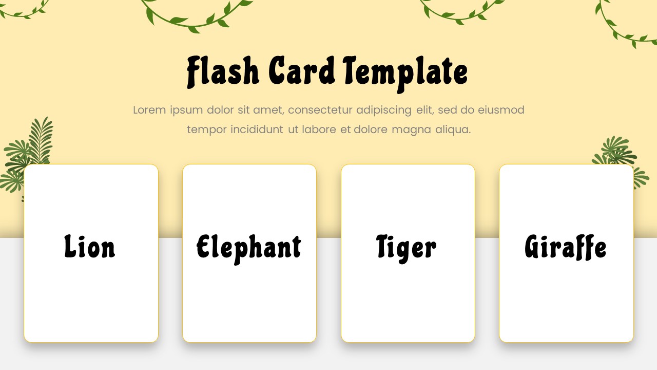 Editable Flash Card Template Teaching Resources For Kids