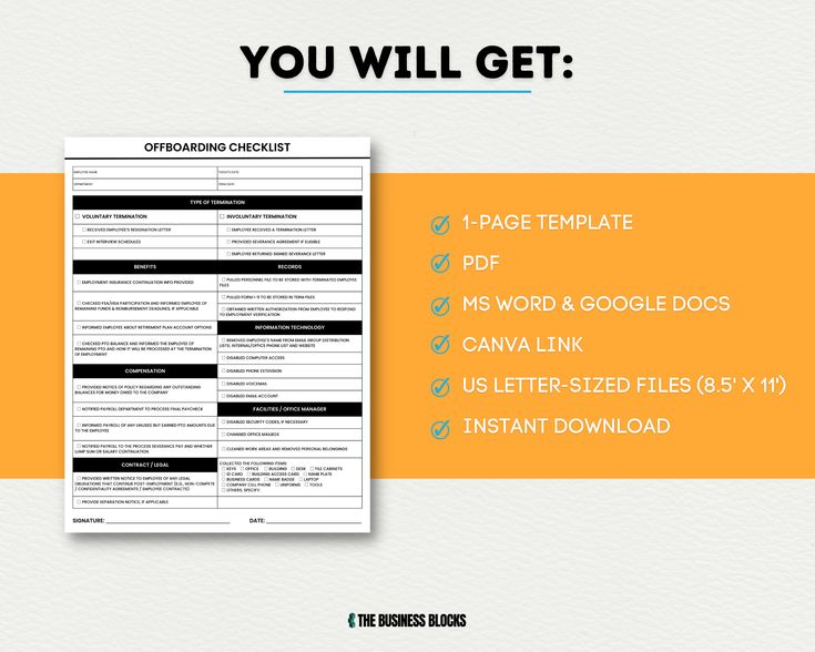 Employee Offboarding Checklist Employee Exit Checklist Employee Exit