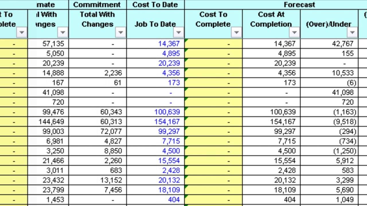 Examples Of Excel Tables