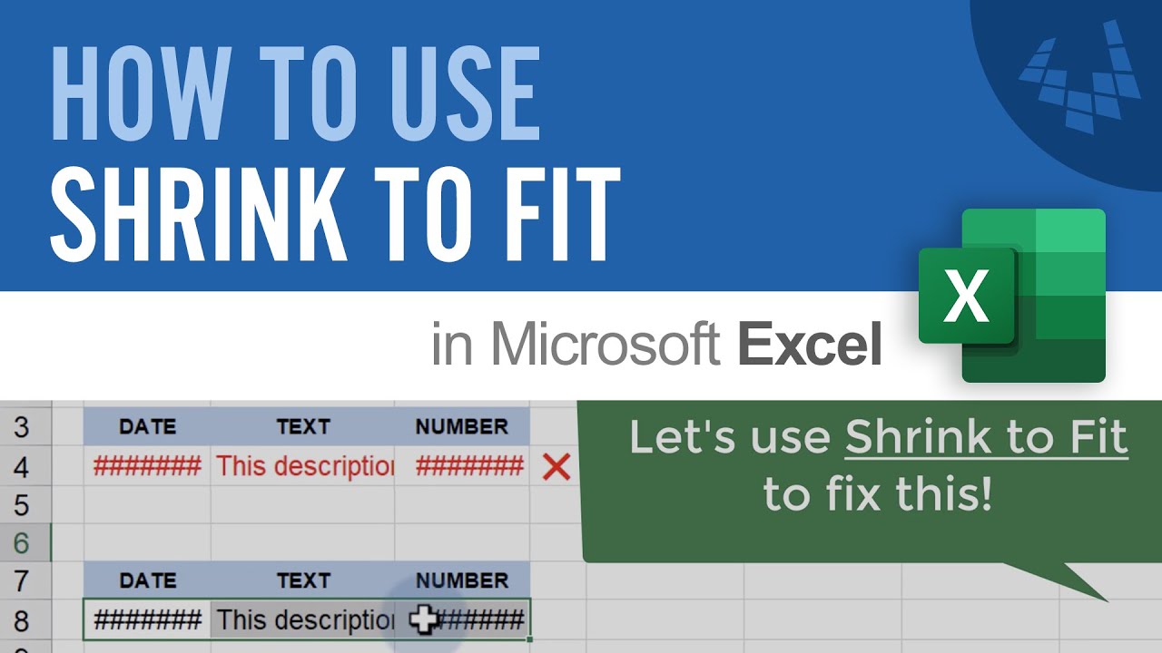 Excel 14 Using Shrink To Fit Youtube