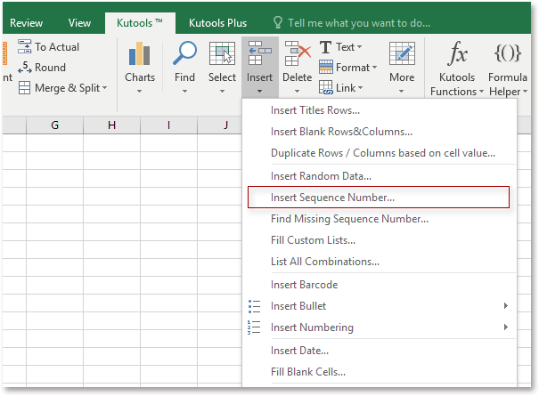 Excel Auto Increment Number