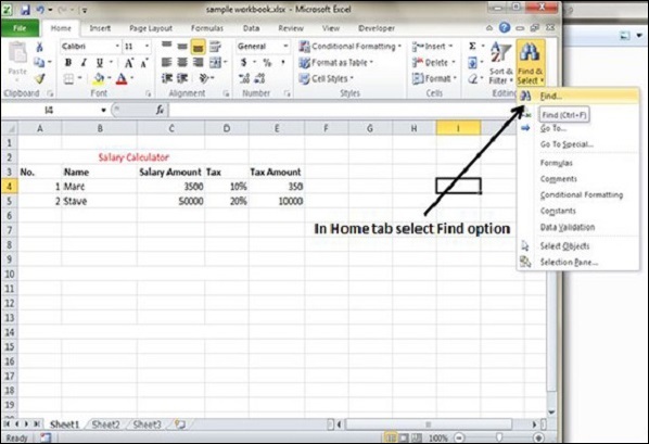 Excel Find