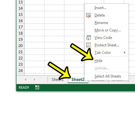 Excel Hide A Worksheet