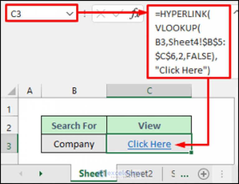 Excel Hyperlink To Another Sheet And Cell